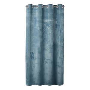 Rideau à œillets Velvet Polyester - Bleu - 140 x 270 cm