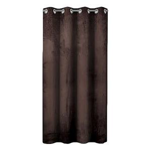 Rideau à œillets Velvet Polyester - Marron - 140 x 270 cm