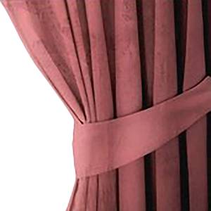 Ösenvorhang Velvet Polyester - Rosa - 140 x 245 cm