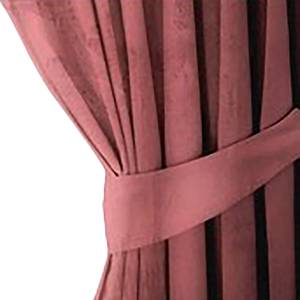 Gordijn Velvet polyester - Roze - 140 x 270 cm