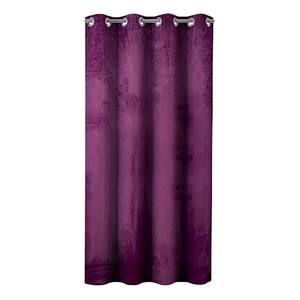 Gordijn Velvet polyester - Bessenkleurig - 140 x 245 cm