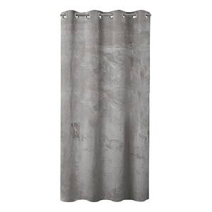 Gordijn Velvet polyester - Zilver - 140 x 270 cm