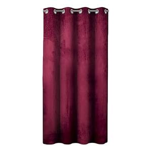 Gordijn Velvet polyester - Wijnrood - 140 x 270 cm