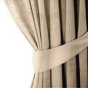 Vorhang mit Kräuselband Velvet Polyester - Creme - 140 x 245 cm