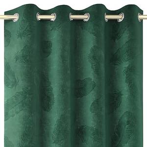 Ösenvorhang Velvet Peaco Polyester - Grün