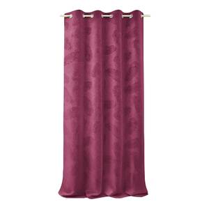 Rideau à œillets Velvet Peaco Polyester - Rouge rubis