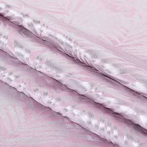 Ösenvorhang Velvet Leaves Polyester - Pink