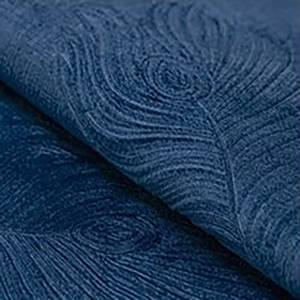 Gordijn Velvet Peaco polyester - Donkerblauw