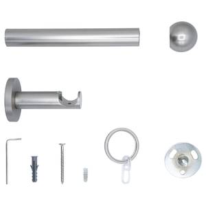 Bastone tenda con terminale a sfera I Alluminio - Acciaio inox - Larghezza: 140 cm