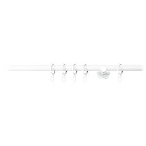 Tringle sur mesure Match I (simple) Aluminium - Blanc - Largeur : 190 cm