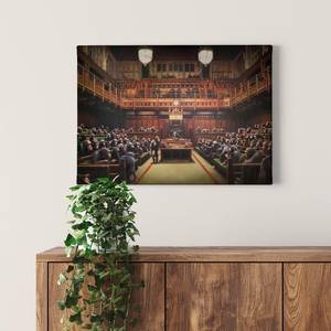 Afbeelding Banksy Devolved Parliament polyester PVC/sparrenhout - bruin