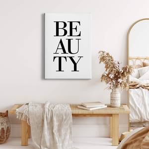 Impression sur toile Beauty Polyester PVC / Épicéa - Blanc / Noir