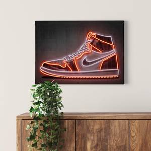 Impression sur toile Sneaker Polyester PVC / Épicéa - Orange / Noir