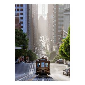 Impression sur toile San Francisco Polyester PVC / Épicéa - Gris