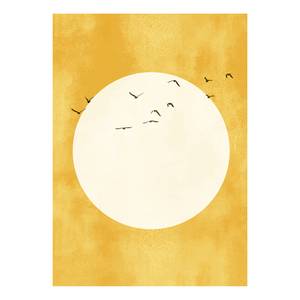 Impression sur toile Sunshine Gold Polyester PVC / Épicéa - Blanc / Doré