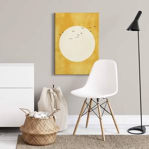 Impression sur toile Sunshine Gold Polyester PVC / Épicéa - Blanc / Doré