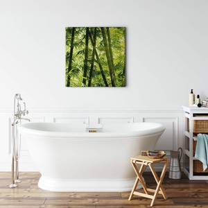 Impression sur toile Bamboo Forest Polyester PVC / Épicéa - Vert / Noir