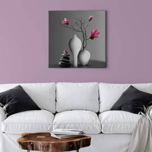Afbeelding Magnolia Branch polyester PVC/sparrenhout - roze