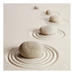 Leinwandbild Zen Garden Polyester PVC / Fichtenholz - Beige / 0