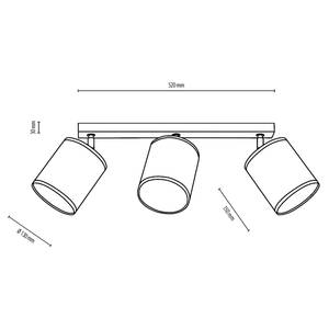 Plafonnier Aprillia VIII Coton / Acier - Nb d'ampoules : 3