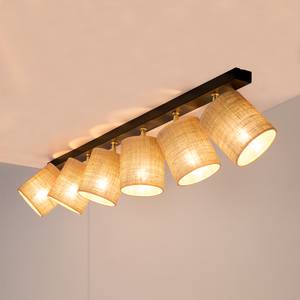 Plafondlamp Jute V linnen/staal - Aantal lichtbronnen: 6