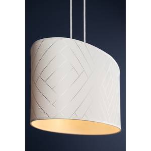 Hanglamp Punto VI papier/massief eikenhout - 2 lichtbronnen