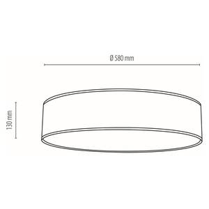 Plafondlamp Espacio V papier/staal - 4 lichtbronnen