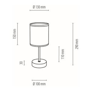 Lampe Punto I Papier / Chêne massif - 1 ampoule