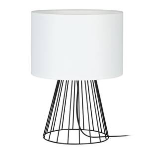 Lampe Swan II Coton / Acier - 1 ampoule - Blanc