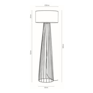 Lampadaire Swan IV Coton / Acier - 1 ampoule