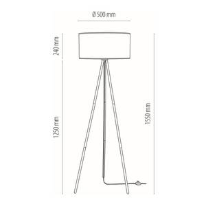 Suspension Nevoa III Tissu mélangé / Acier - 1 ampoule