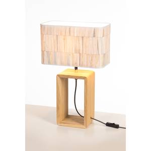 Tafellamp Malo V papier/massief eikenhout - 1 lichtbron