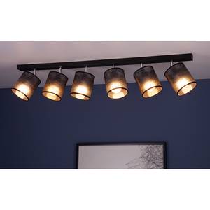 Plafondlamp Nevoa I textielmix/staal - Aantal lichtbronnen: 6