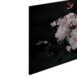 Wandbild Blunch Of Flowers Polyester PVC / Fichtenholz - Schwarz / Weiß