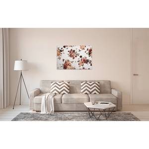 Impression sur toile Flower Bouquet Polyester PVC / Épicéa - Beige