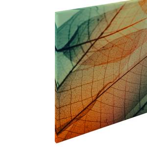 Canvas con foglie Limpid Leaf Poliestere PVC / Legno di abete rosso - Verde