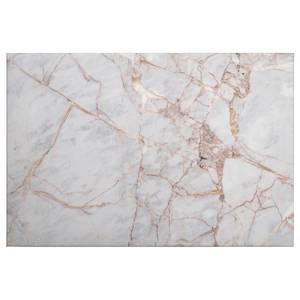 Quadro Grey Light Marble Poliestere PVC / Legno di abete rosso - Oro / Bianco