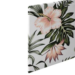 Tableau déco Floral Toucan Polyester PVC / Épicéa - Vert / Blanc