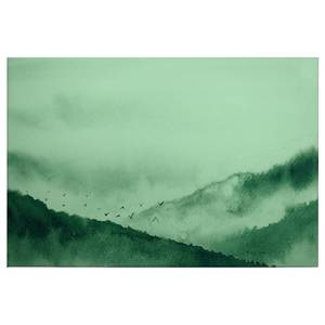 Quadro Gloomy Landscape Poliestere PVC / Legno di abete rosso - Verde