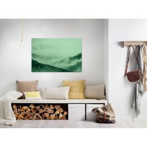 Afbeelding Gloomy Landscape polyester PVC/sparrenhout - groen