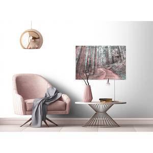 Impression sur toile Forest Walk Polyester PVC / Épicéa - Marron