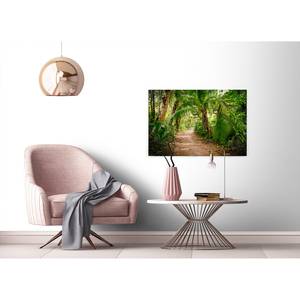 Canvas Jungle Palm Walk Poliestere PVC / Legno di abete rosso - Marrone / Verde