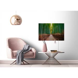 Afbeelding Bamboe Walk polyester PVC/sparrenhout - groen/bruin