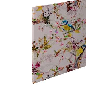 Leinwandbild Songbirds Polyester PVC / Fichtenholz - Gelb