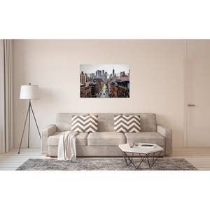 Tableau déco New York Views Polyester PVC / Épicéa - Marron / Gris