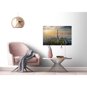 Impression sur toile Paris Eiffel Tower Polyester PVC / Épicéa - Gris / Vert