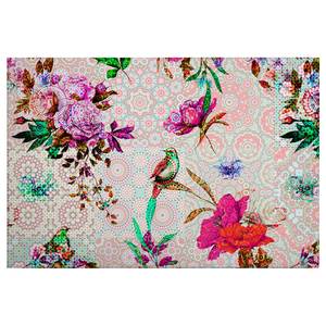 Impression sur toile Mosaic Garden Polyester PVC / Épicéa - Rose