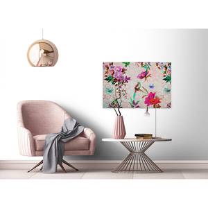 Impression sur toile Mosaic Garden Polyester PVC / Épicéa - Rose