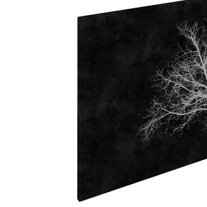 Wandbild Blackboard Polyester PVC / Fichtenholz - Schwarz / Weiß