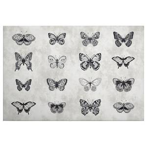 Tableau déco papillon Polyester PVC / Épicéa - Gris / Noir